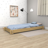 Cama Montessori Tatami 1,90 X 1  Mt, Roble, Cama Infantil.