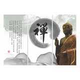 Cuadro Decoracion Budismo Buda Zen Paneles Arte Políptico