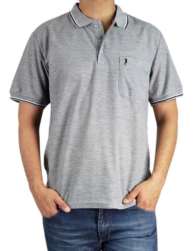 Polera Piqué Hombre Premium Textura Suave.  Botones 