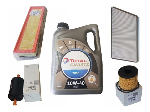 Kit Filtros Original + Aceite Total Peugeot 207 1.6 16v