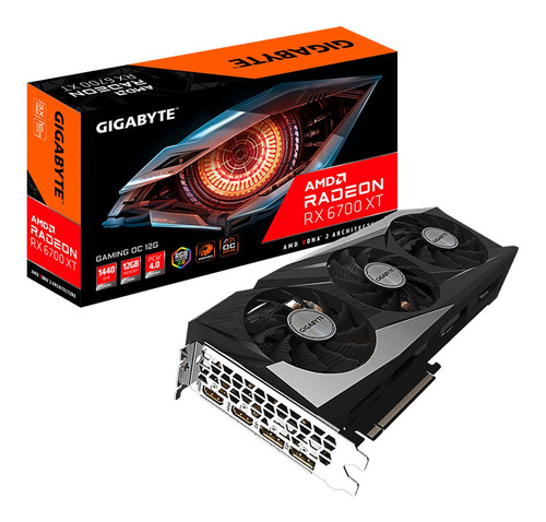 Tarjeta De Video Gigabyte Radeon Rx6700xt Gaming Oc 1440qhd