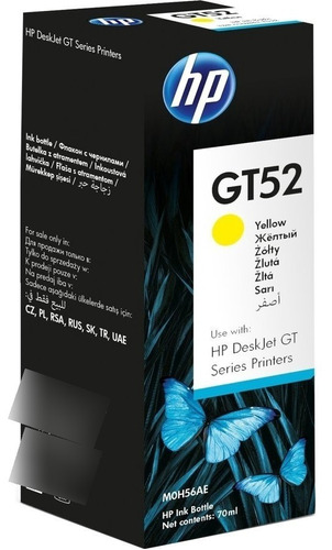 Botella De Tinta Gt52 Varios Colores Hp