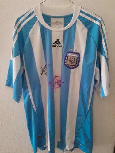 Camiseta De La Selección Firmada Por Maradona 