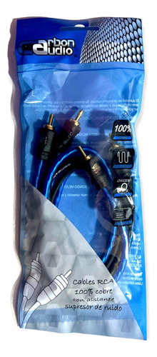 Cable Rca De Audio 1 Metro Carbón Audio Kit 20 Piezas 100%