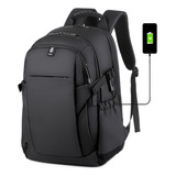 Mochila 15.6 Pulgadas Antirrobo De Negocios Portátil De Ordenador De Los Hombres Mochila De Viaje, Con Carga Usb, Multicapa Impermeable