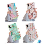 Funda Geometria Compatible Con iPhone Mujer Hombre Protector