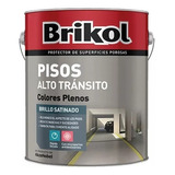 Brikol Piso Alto Transito Microperlas Antideslizante X 1 Lts Acabado Satinado Color Amarillo