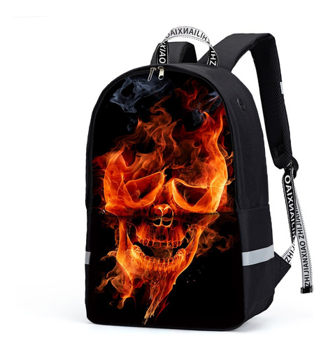 Mochila De Calavera Pirata Para Laptop, Mochila De Viaje S