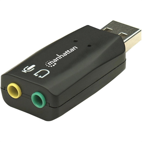 Convertidor Adaptador De Audio 5.1 Manhattan 3-d 3.5mm A Usb