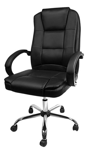 Sillas De Oficina Pc Sillón Acolchado Giratoria Eco Cuero