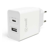 Carregador Tomada 30w Adaptador Fonte Turbo Usb E Tipo C Pd