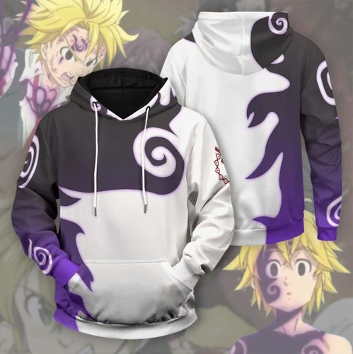 The Seven Deadly Sins Sudadera Con Capucha Anime Manga Larga