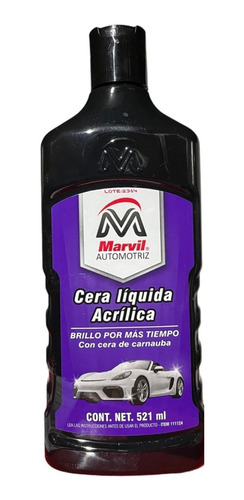 Cera Líquida Marvil Acrílica C/cera De Carnauba 473 Ml 
