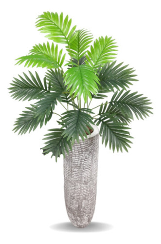 Planta Artificial Grande Palmeira 80cm Decoração Casa Sala