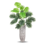 Planta Artificial Grande Palmeira 80cm Decoração Casa Sala