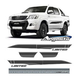 Calcomania Toyota Hilux Limited Sr Dx Franjas Lateral Oracal