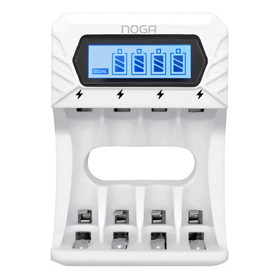 Cargador De Pilas Recargables Noga Ng-6000c Usb-c Aa Y Aaa | Mismo precio en cuotas