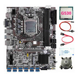 Tarjeta B75 12, Placa Base Btc Mining, Cpu G530, Ventilador