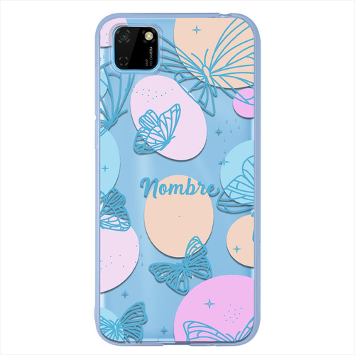 Funda Para Huawei Mariposas Personalizada Con Tu Nombre