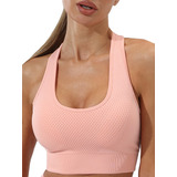 Crop Top Deportivo Para Mujer Push Up Katiusha Sport