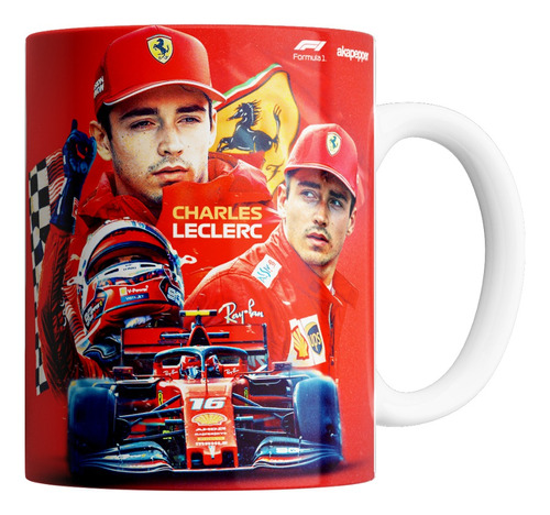 Taza De Ceramica - Charles Leclerc - Varios Modelos