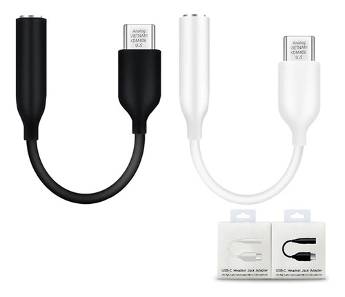 Adaptador Tipo C Fone De Ouvido P2 Para Samsung Apple Xiaomi