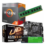 Combo Actualizacion Pc Amd Ryzen 3 3200g  8 Gb Nvme 240