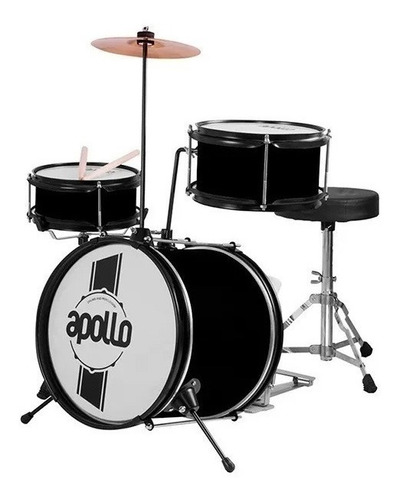 Bateria De Niño Apollo Negra / Abregoaudio