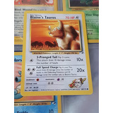 Blaine's Tauros 64/132,original De Pokemon Tcg,1999-2000