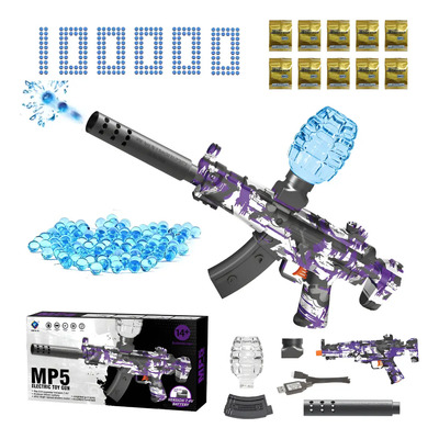 Pistolas De Hidrogel Ak47, Mp5, Arp9 Lanzador Gel Automática Color Lila | MercadoLibre