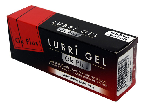 Gel Lubricante Intimo Transp No Graso Lubrigel Base Agua 60g