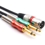 Cable De Audio Xlr 3-pin Macho A 2 Ts 1/4  Macho | 4,5m