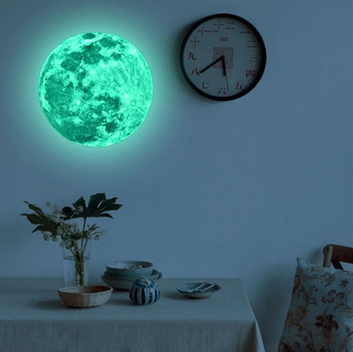 Luna Fluorescente Pvc 20 Cm De Diámetro