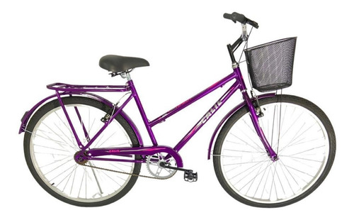 Bicicleta Passeio Calil Veneza Aro 26 V-break Violeta Tamanho Do Quadro Único