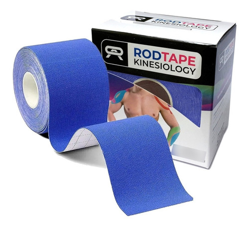 Cinta Kinesiologica Kinesio Tape 5metros X 5cm Azul Rey