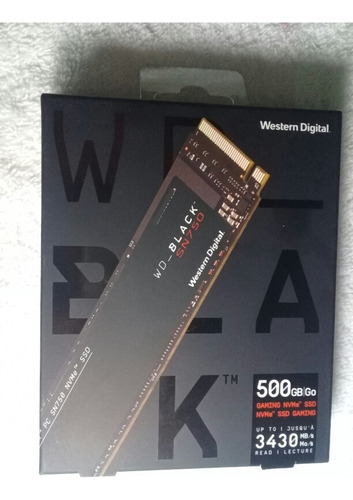 Sn750 Black Western Digital 500gb Nvme 