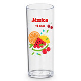 30 Copo Long Drink Lembrancinha Personalizada Frutas 