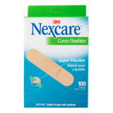 Curas Flexibles Nexcare 100 Unidades