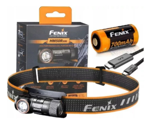 Linterna De Cabeza Fenix Hm50r V2.0 700 Lumens Vincha Minera