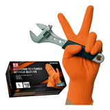 Jointown Hd Orange Nitrile Industrial Disposable Gloves, ...