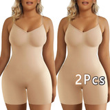 2 Piezas Moldeadora Para Mujer, Body Con Control De Abdomen