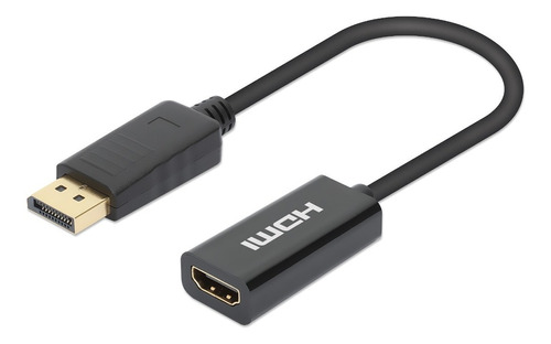 Adaptador De Cable Displayport A Hdmi, Manhattan 153713, 4k