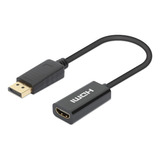 Adaptador De Cable Displayport A Hdmi, Manhattan 153713, 4k