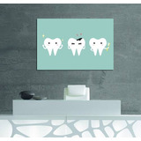 Vinilo Decorativo 20x30cm Muelas Dentista Odontologo