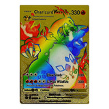 Charizard Vmax Champions Path - Rainbow Metal Card