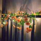 Fielegen Guirnalda De Flores Artificiales Con 20 Luces Led,