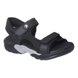 Sandália Papete Infantil Masculina Escolar Preto Kidstep