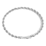 Pulsera Torsal Hombre Esclava Plata Acero Inoxidable 6 Mm