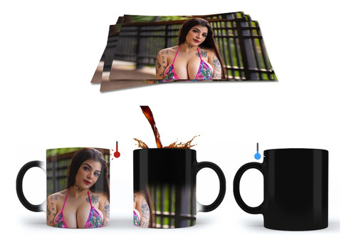 Taza Mágica Personalizada Karely Ruiz Con Nombre Modelo 5