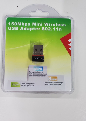 Antena Adaptador Usb Wifi Nano 100m 150mbps 802.11b/g/n 